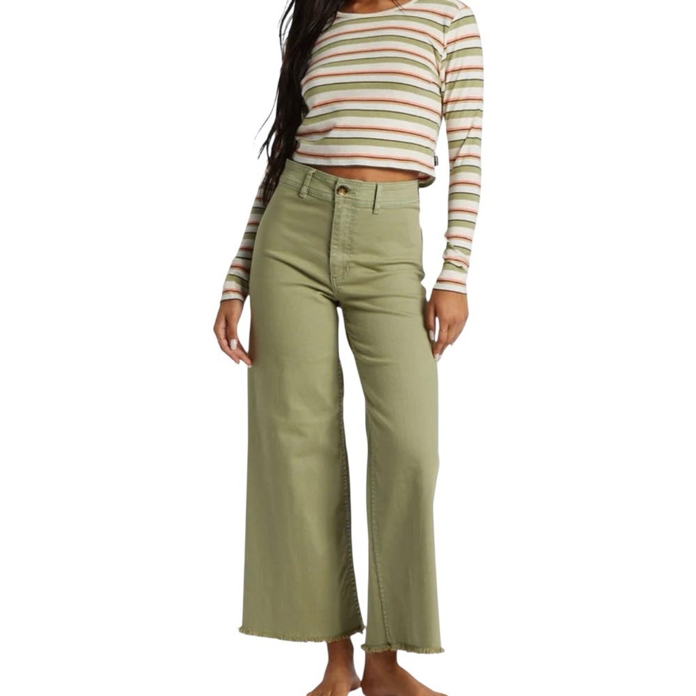 Billabong Free Fall Wide Leg High Rise Pant NWT Sz 25
